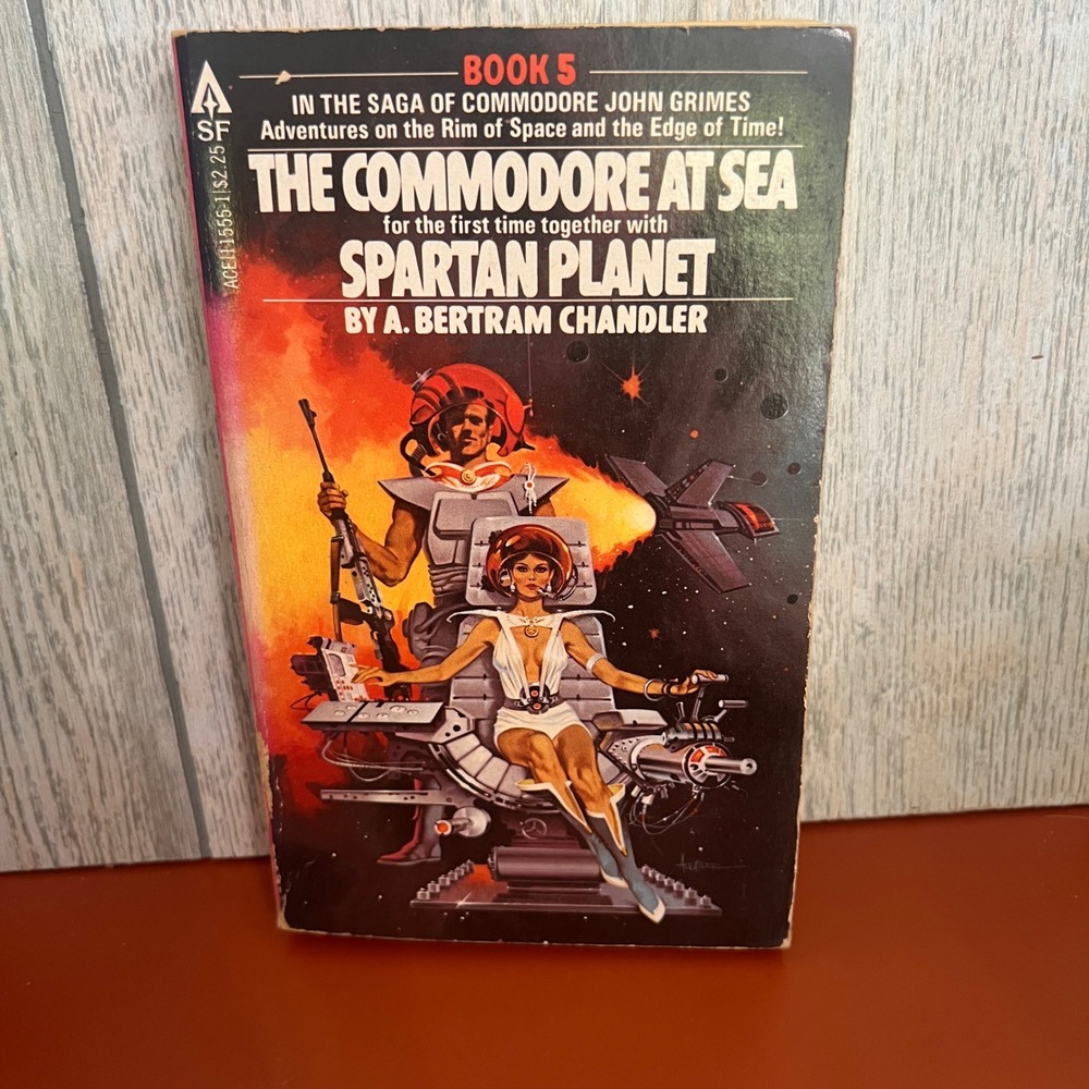 The Commodore at Sea Spartan Planet A Bertram Chandler Vintage Sci-Fi‎ Book 1979